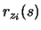 $\displaystyle r_{z_{i}}(s)$