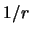 $1/r$
